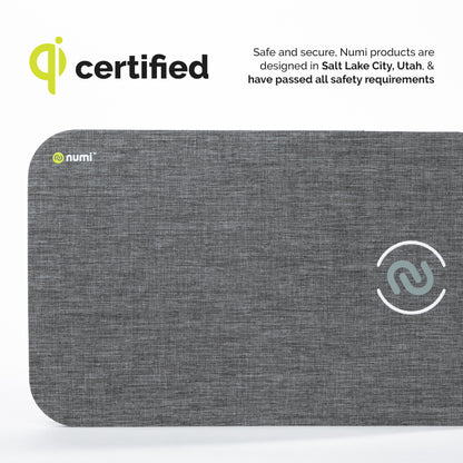Numi Power Mat ‚Äì 10 W Qi Certified Wireless Charging Mouse Pad