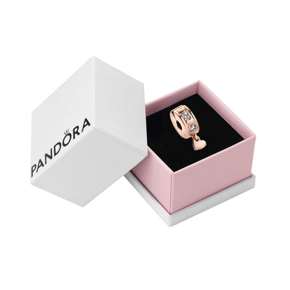 PANDORA Infinite Hearts Sparkling Dangling Clip Charm, With Gift Box