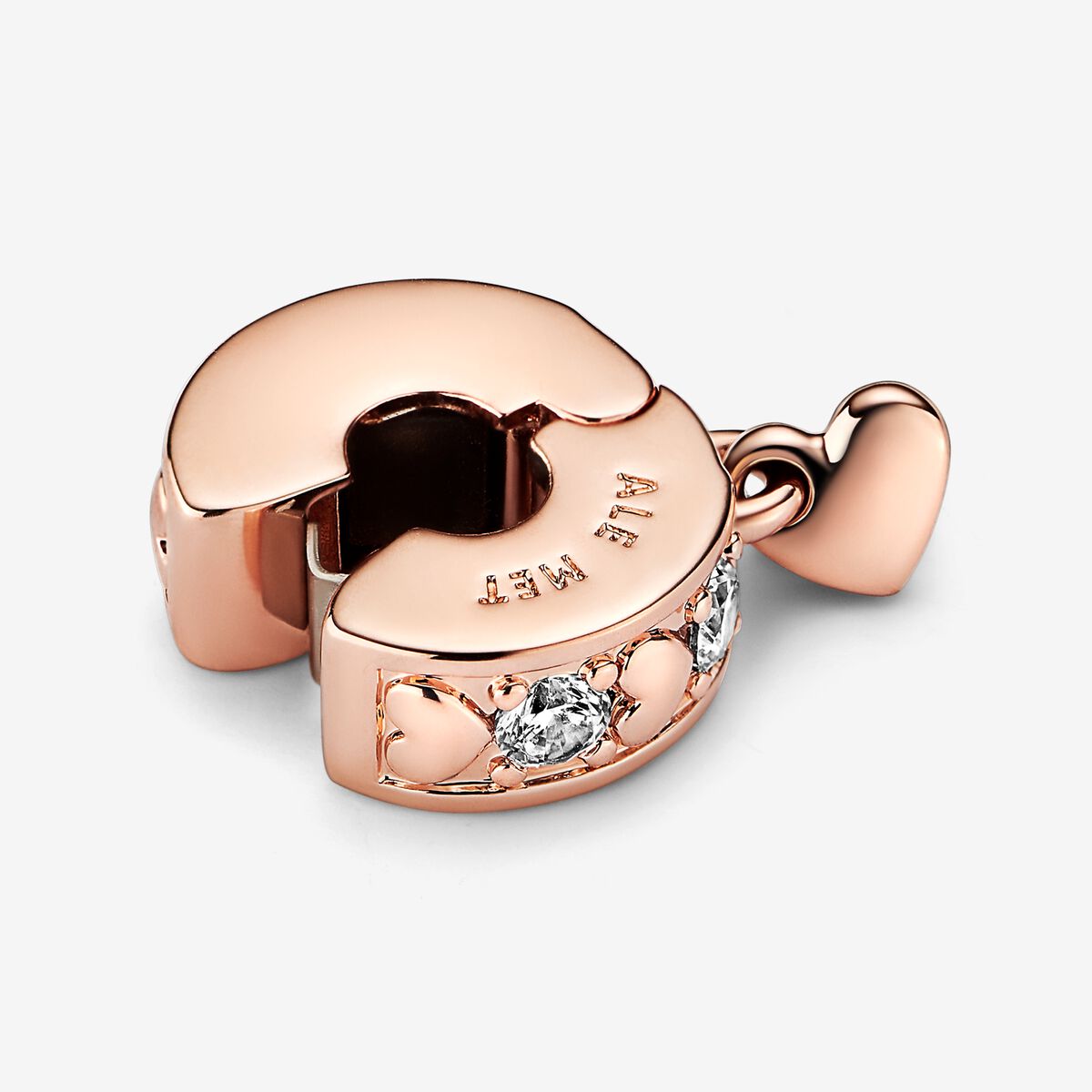 PANDORA Infinite Hearts Sparkling Dangling Clip Charm, With Gift Box