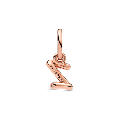 Pandora Letter z Script Alphabet Dangle Charm,with Gift Box