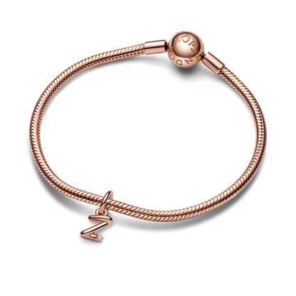 Pandora Letter z Script Alphabet Dangle Charm,with Gift Box