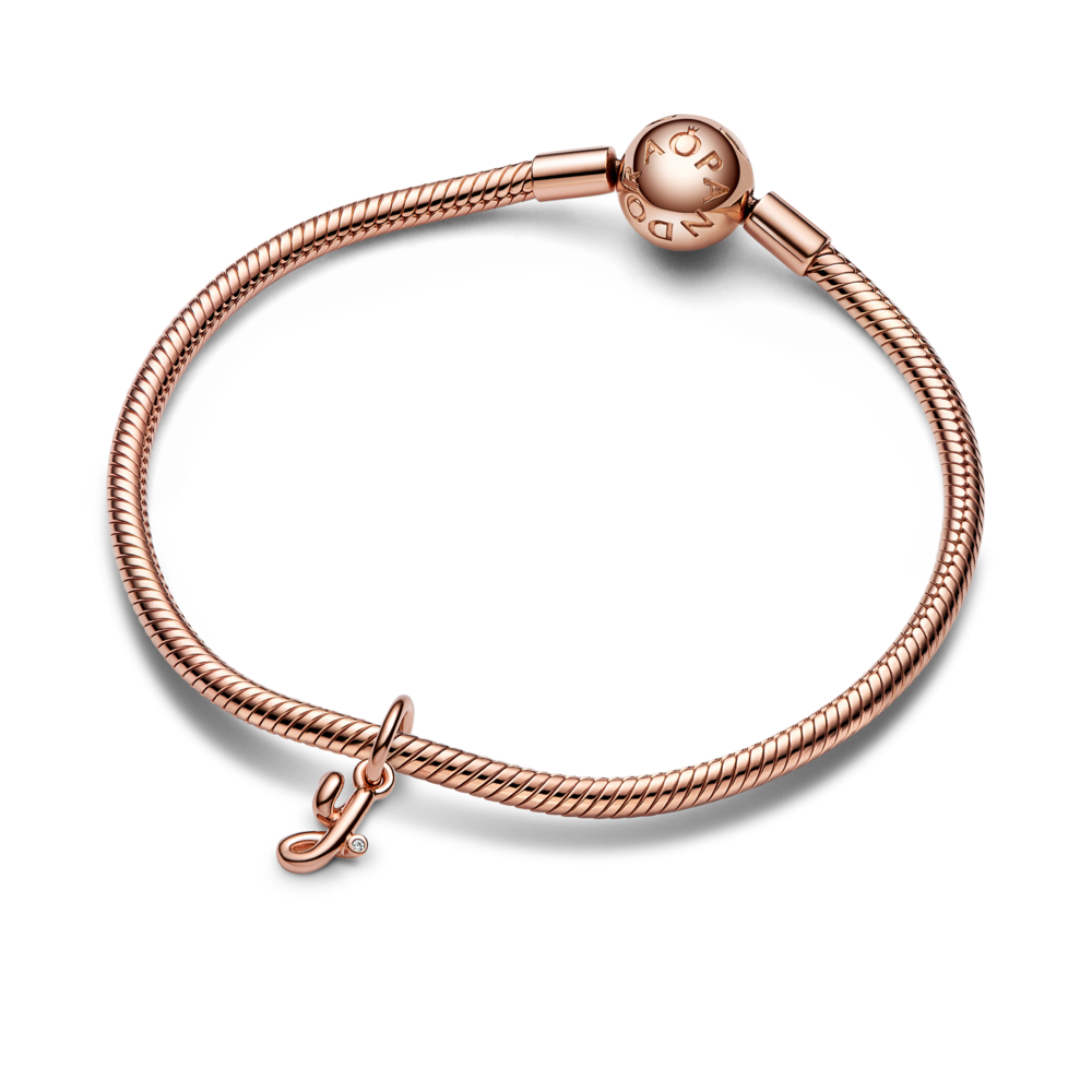 Pandora Letter y Script Alphabet Dangle Charm,with Gift Box