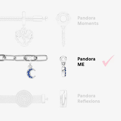 PANDORA Jewelry Me Burning Wings Medallion - Charm for Women's Bracelets, Necklaces, and Earrings - 14k Rose Gold-Plated with Cubic Zirconia, With Gift Box