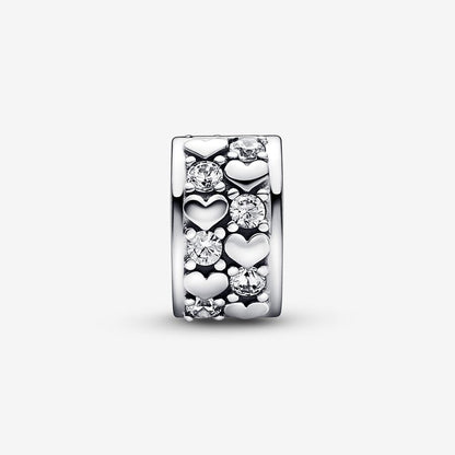 PANDORA Infinite Hearts Sparkling Clip Charm, With Gift Box