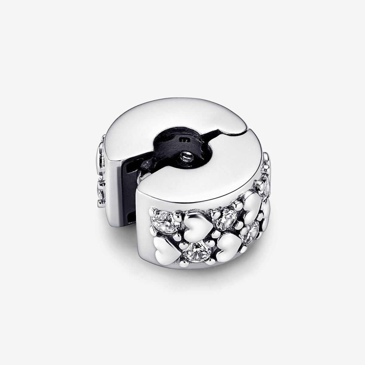 PANDORA Infinite Hearts Sparkling Clip Charm, With Gift Box