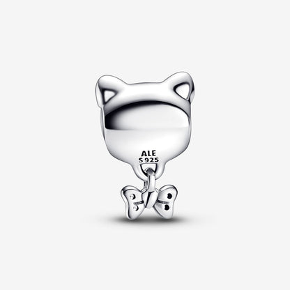 PANDORA Pet Cat & Bow Charm, With Gift Box