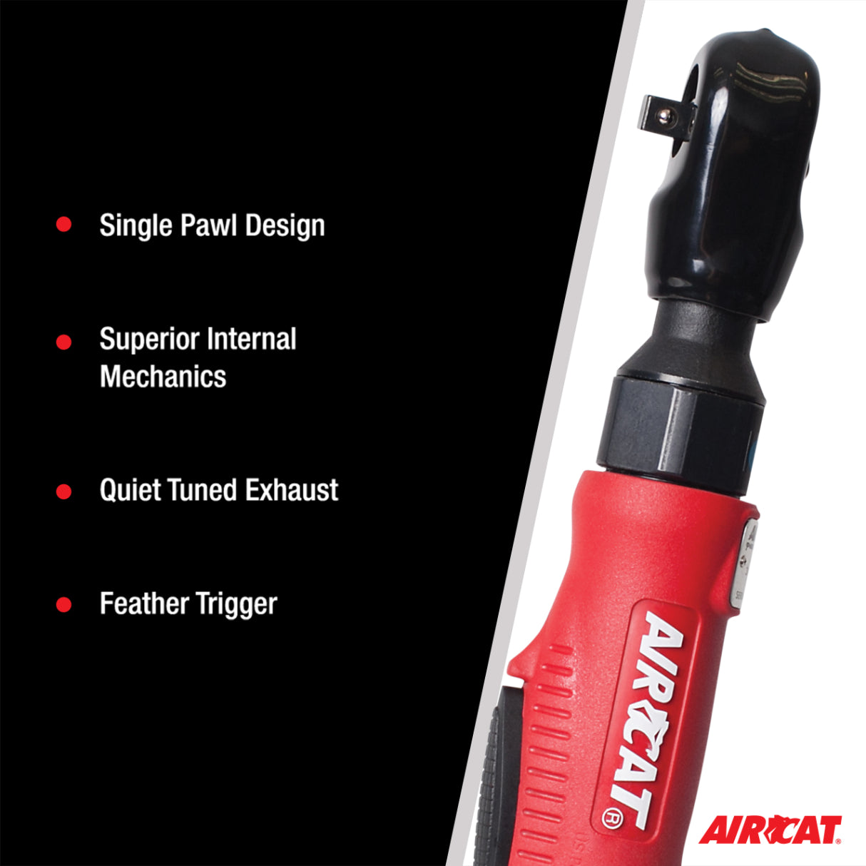 AIRCAT 800: 1/4-Inch Composite Ratchet 320 RPM, 35 ft-lbs Maximum Torque