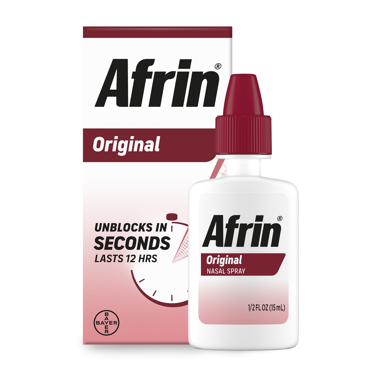 Afrin Original Maximum Strength Nasal Decongestant Spray 0.5 oz (Pack of 6)