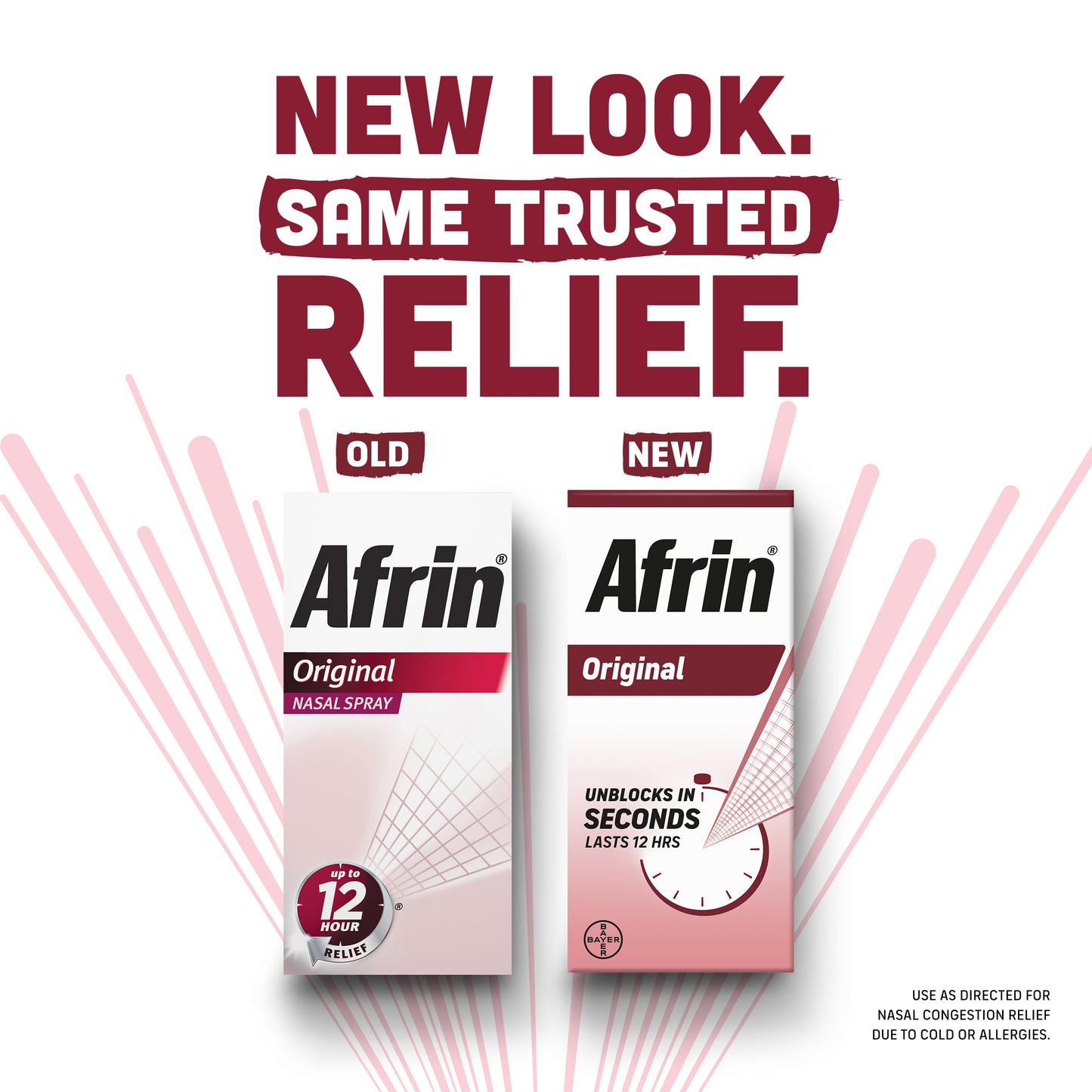 Afrin Original Maximum Strength Nasal Decongestant Spray 0.5 oz (Pack of 6)