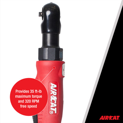AIRCAT 801: 3/8-Inch Composite Ratchet 320 RPM, 35 ft-lbs Maximum Torque