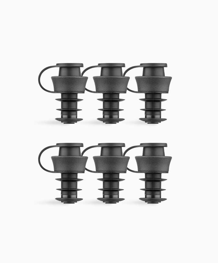 Coravin Pivot Stoppers - 6 Pack Wine Bottle Plugs, Use with Pivot Wine Tool to Save Wine with Open and Close Cap