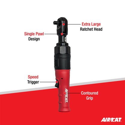 AIRCAT 805-HT 3/8-Inch High Torque Ratchet Wrench 130 ft-lbs