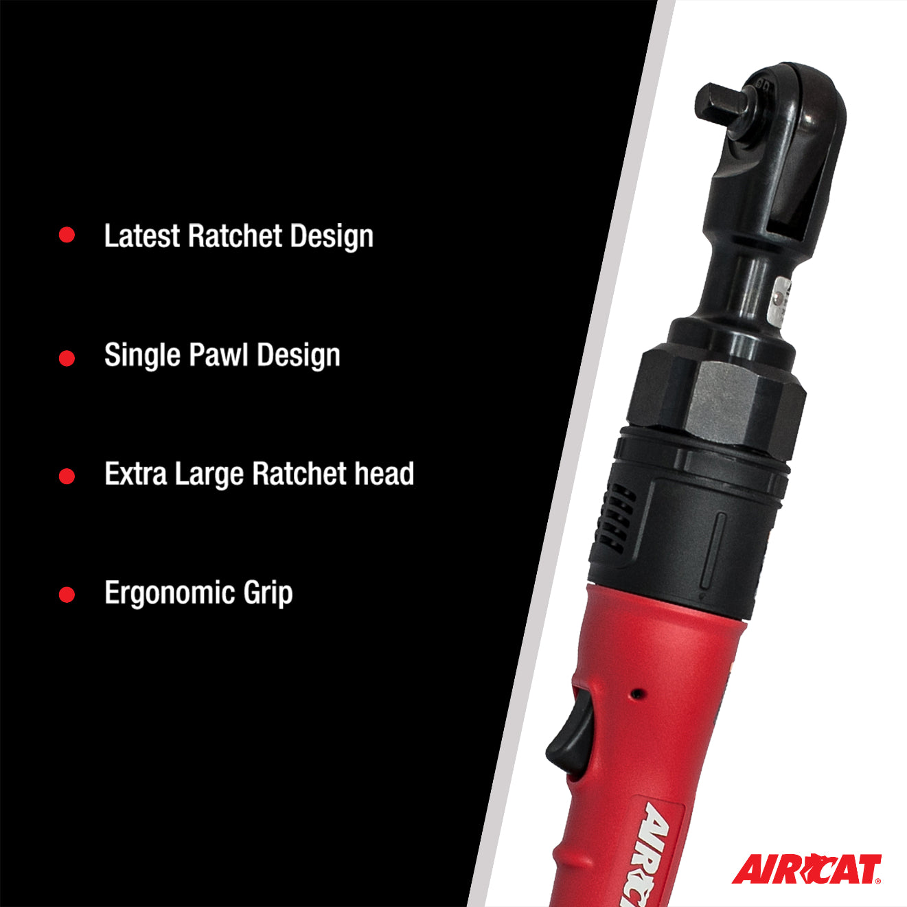 AIRCAT 805-HT-5 1/2-Inch High Torque Ratchet Wrench 130 ft-lbs