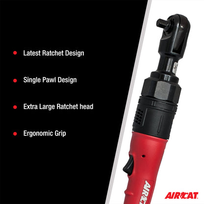 AIRCAT 805-HT-5 1/2-Inch High Torque Ratchet Wrench 130 ft-lbs