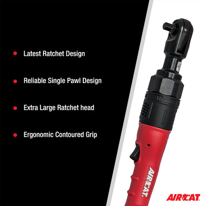 AIRCAT 805-HT 3/8-Inch High Torque Ratchet Wrench 130 ft-lbs