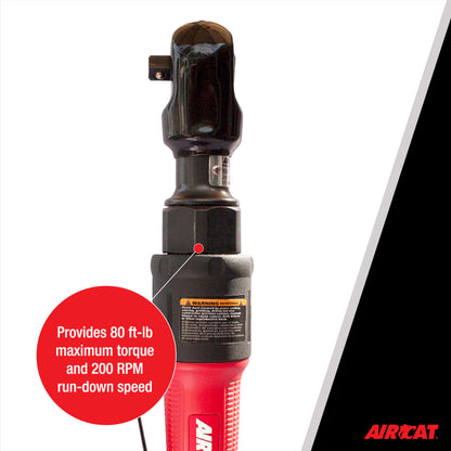 AirCAT 806 3/8"" High Performance Ratchet 80 ft-lb 200 RPM