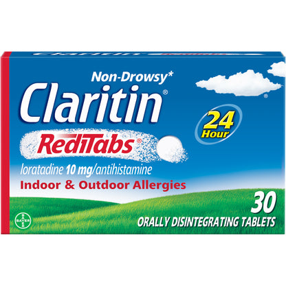 CLARITIN 24 Hour Allergy RediTabs 30 Tablets (Pack of 2)