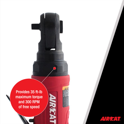 AirCAT 807-25 1/4"" Mini Composite Palm Ratchet