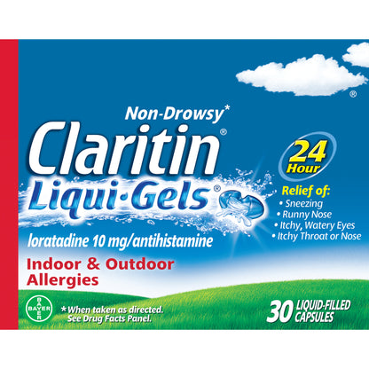 Claritin 24 Hour Allergy Liqui-Gels 30 CT (PACK OF 3)