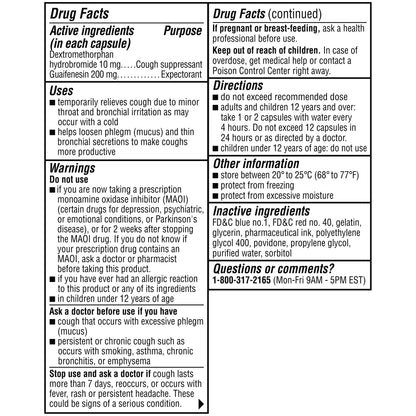 Coricidin HBP Chest Congestion & Cough Liqui-Gels 20 ea (Pack of 10)