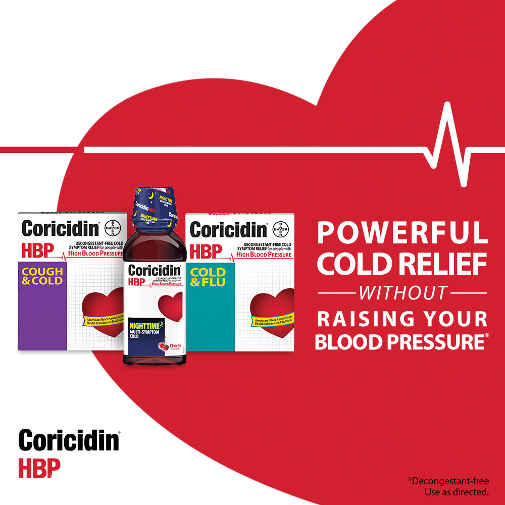 Coricidin HBP Chest Congestion & Cough Liqui-Gels 20 ea (Pack of 10)