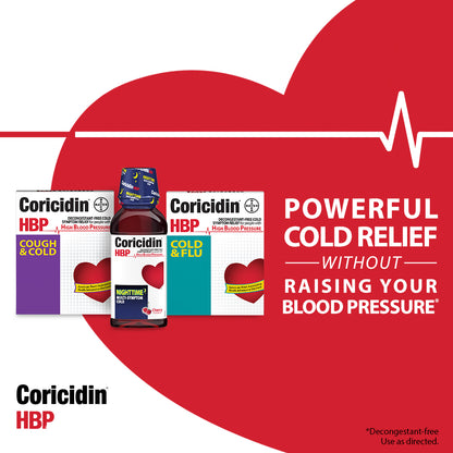 Coricidin HBP Chest Congestion & Cough Liqui-Gels 20 ea (Pack of 4)