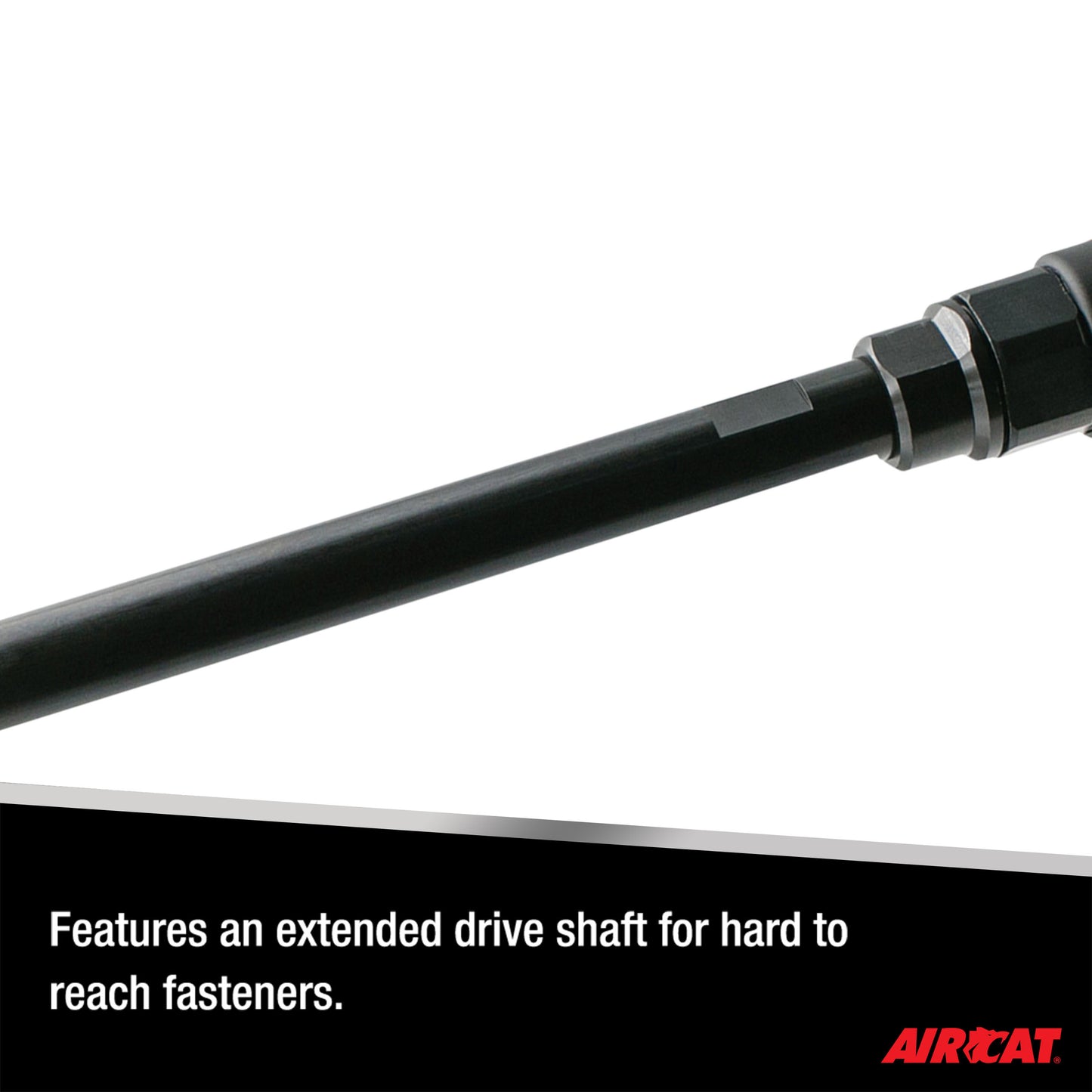AIRCAT 808-22: 22.5 Inch Long Reach Ratchet 160 RPM, 65 ft-lbs Maximum Torque