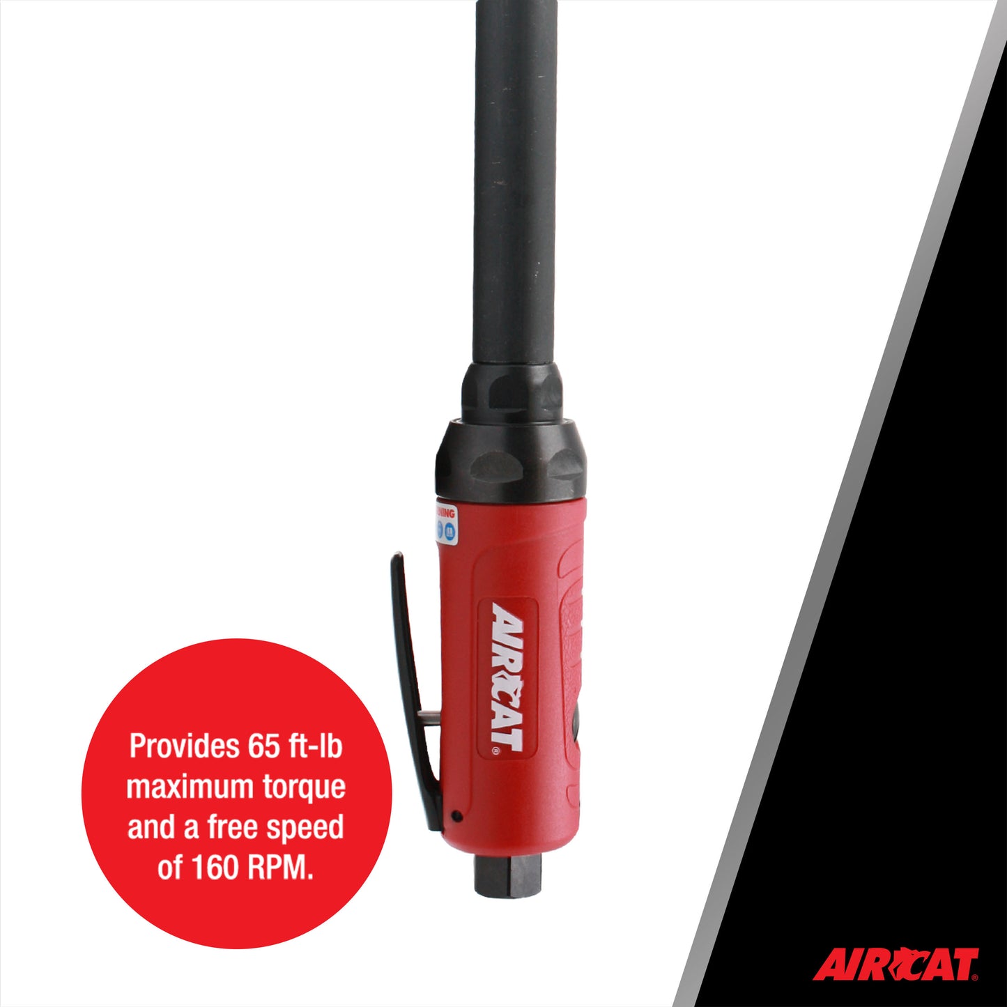 AIRCAT 808-22: 22.5 Inch Long Reach Ratchet 160 RPM, 65 ft-lbs Maximum Torque