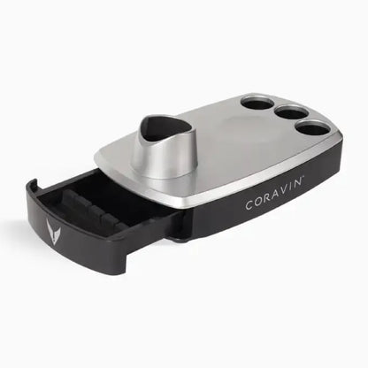 Coravin Wine Preservation System Pedestal Base - Stand for Wine Saver - Holds Needle Wine Openers and Coravin Pure Capsules