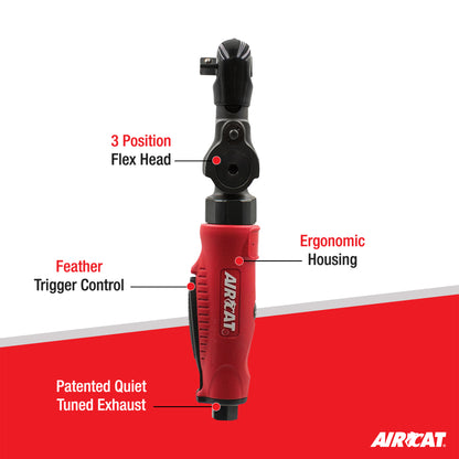 AirCat 811: 3/8"" Flex Head Ratchet