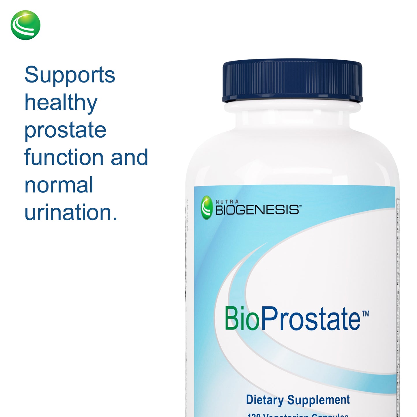 Nutra BioGenesis - BioProstate - Saw Palmetto, Beta-Sitosterol and Lycopene for Prostate Health and Urinary Tract Support - Gluten Free, Vegan - 120 Capsules