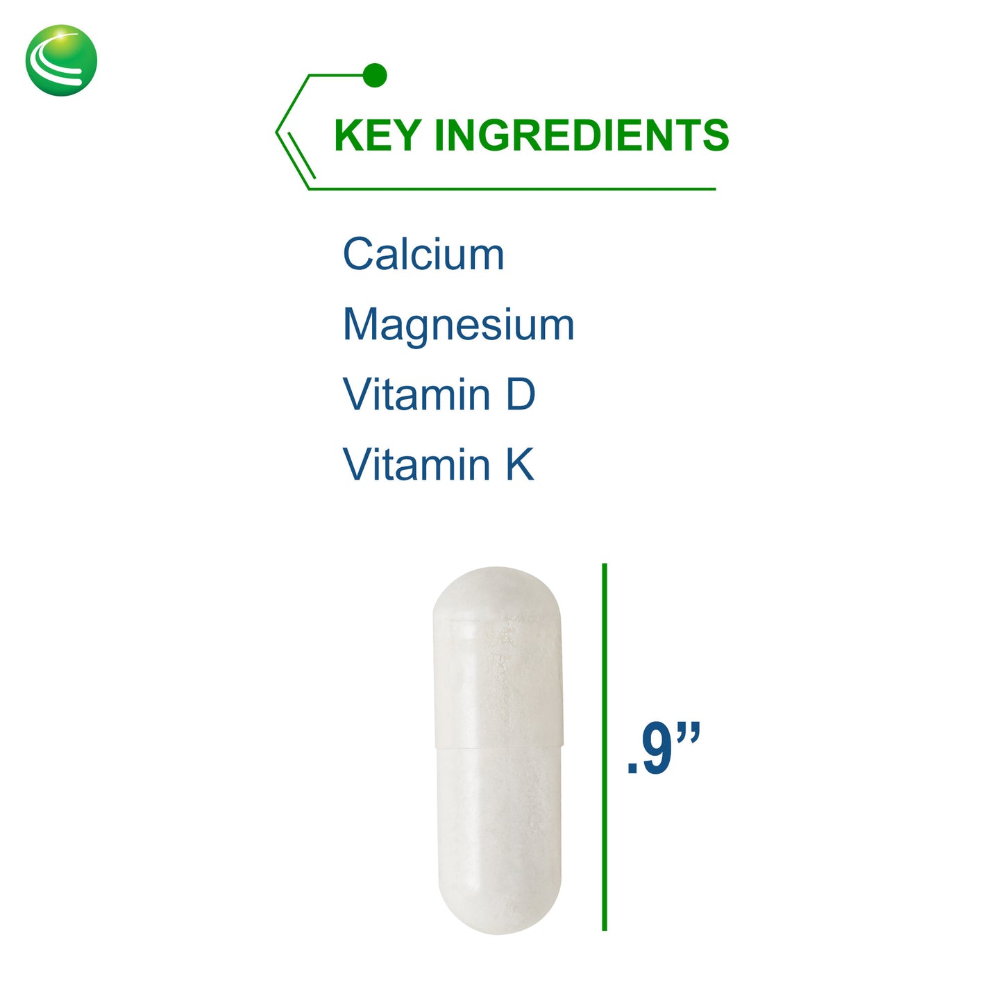 Nutra BioGenesis - Osteogenesis ES - Calcium, Magnesium, Vitamin D and Vitamin K for Bone Strength and Support - 240 Capsules