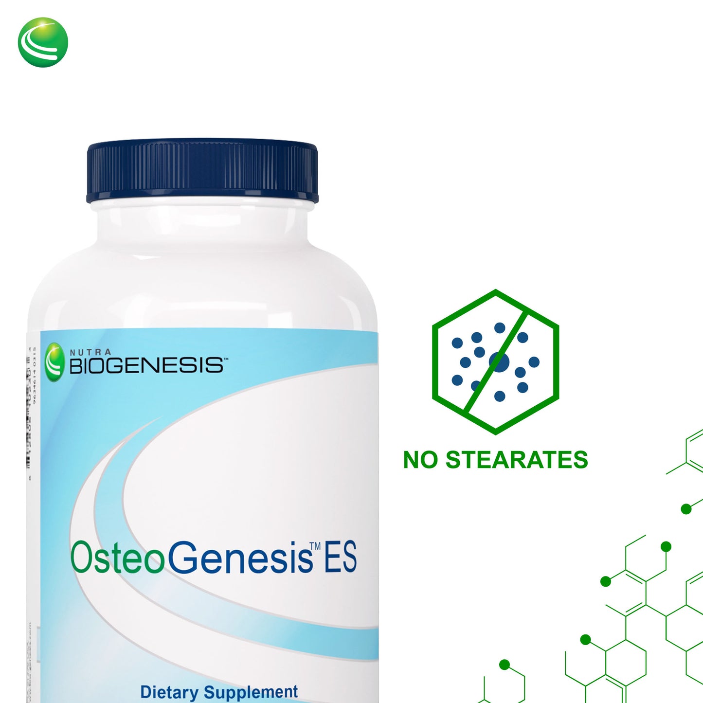 Nutra BioGenesis - Osteogenesis ES - Calcium, Magnesium, Vitamin D and Vitamin K for Bone Strength and Support - 240 Capsules