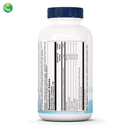 Nutra BioGenesis - PanZyme - B Vitamins, Betanine HCl, and Pancreatin as Digestive Enzymes for Digestive Health - 180 Capsules