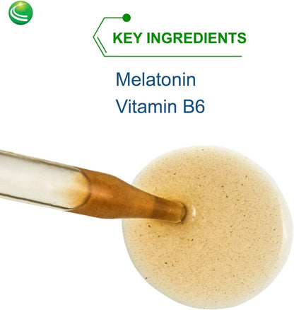 Nutra BioGenesis - Liposomal Melatonin - Melatonin and Vitamin B6 for Sleep Support - Liquid, Non-Habit Forming, Gluten Free - 2 Ounce