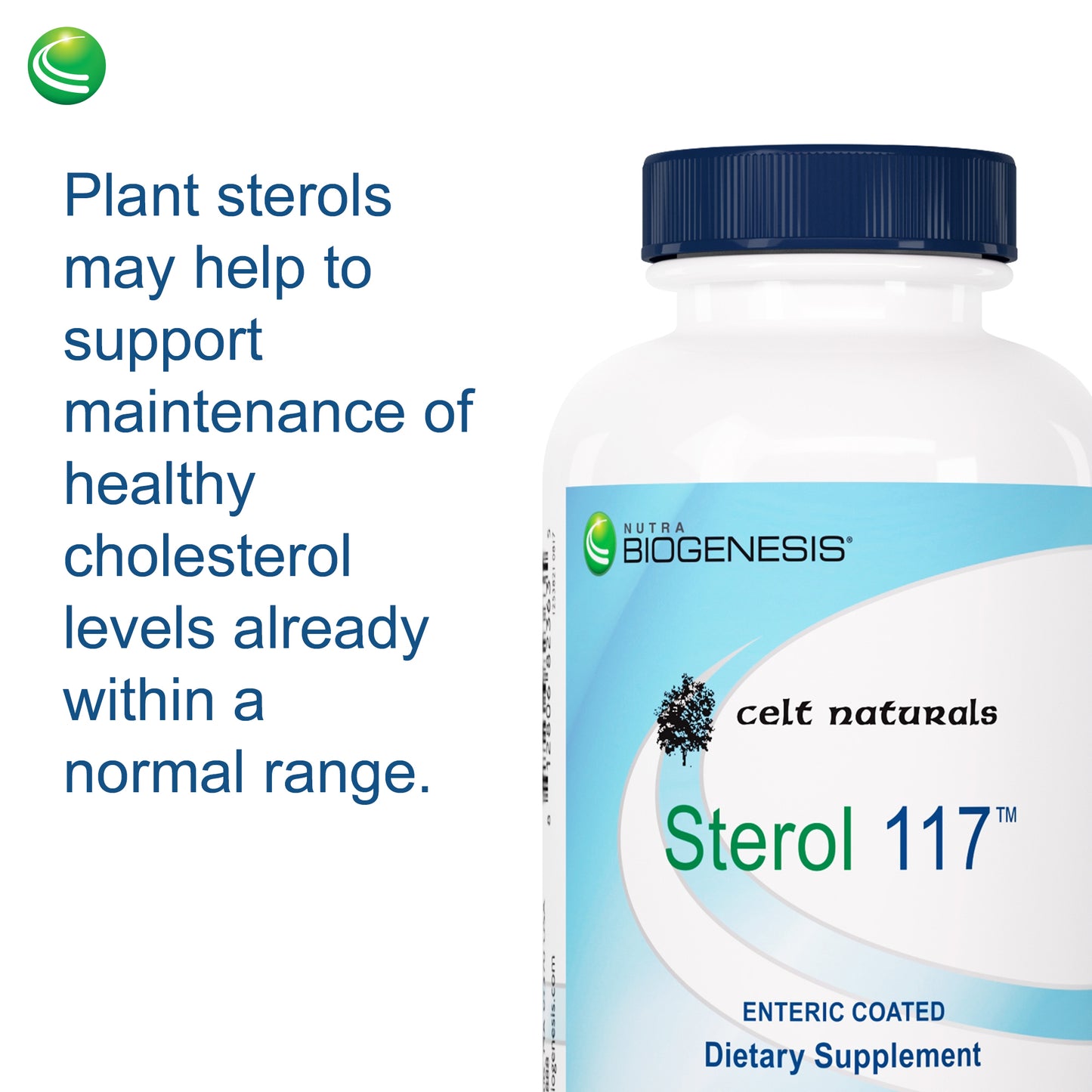 Nutra BioGenesis - Sterol 117 - Plant Sterols and Pine Bark Extract to Help Support Immunity, Urinary Tract Health and Cholesterol Already Within Normal Range - 60 Capsules