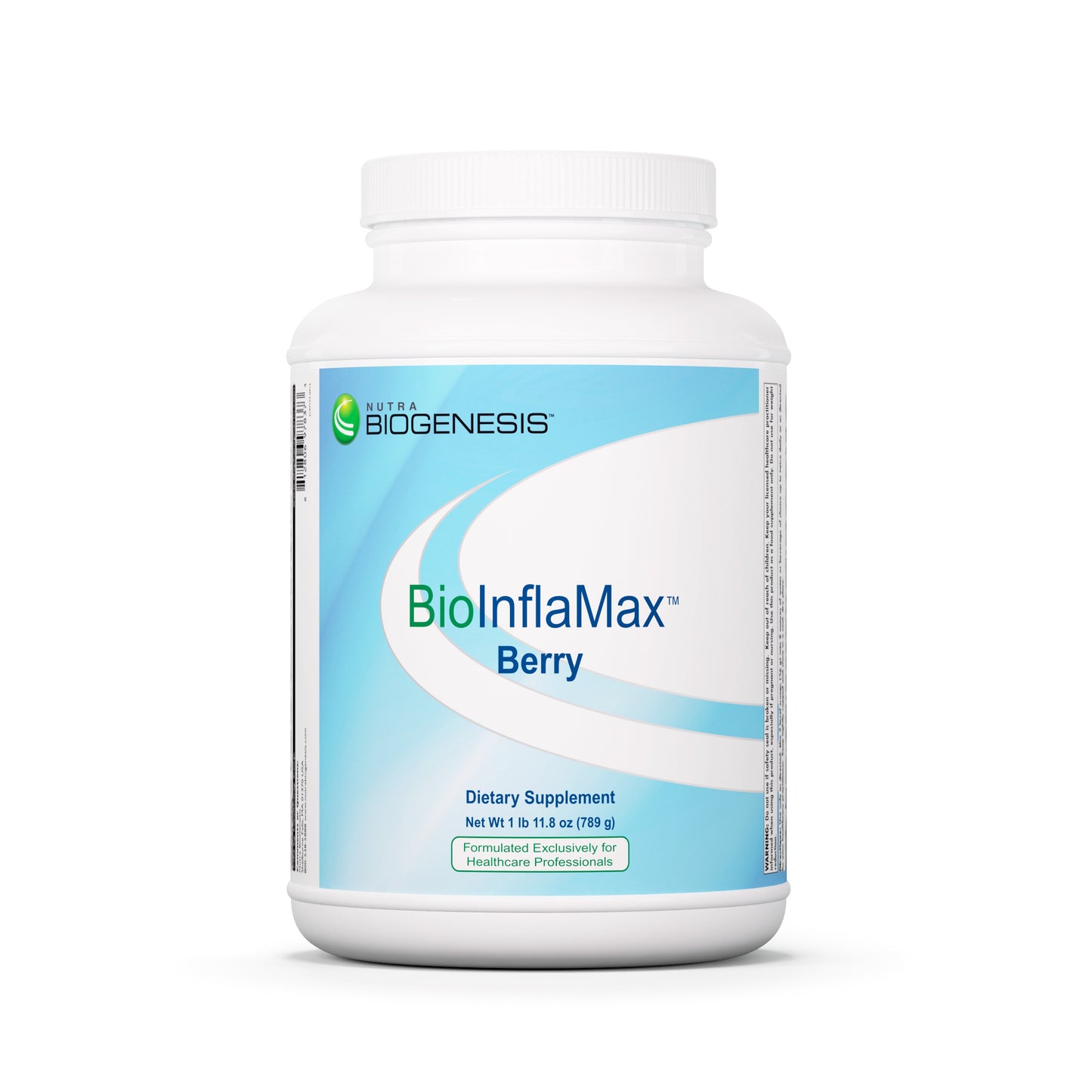 Nutra Biogenesis - BioInflaMax Berry Powder - Pea, Chlorella & Rice Protein Plus Multivitamin/Minerals, White Willow Bark & Proteolytic Enzymes - Gluten Free - 1.7 Pounds