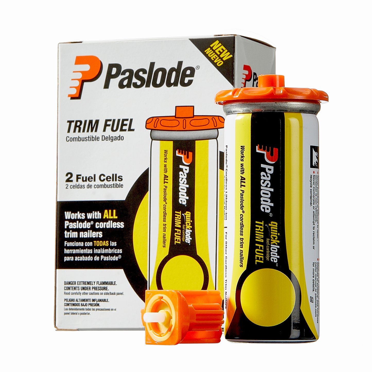 Paslode, Universal Short Yellow Trim Fuel, 816007, For Paslode Finish and Brad Nailers, 2 Pack