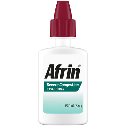 Afrin Severe Congestion Nasal Spray 15 mL (Pack of 6)