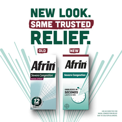 Afrin Severe Congestion Nasal Spray 15 mL (Pack of 6)