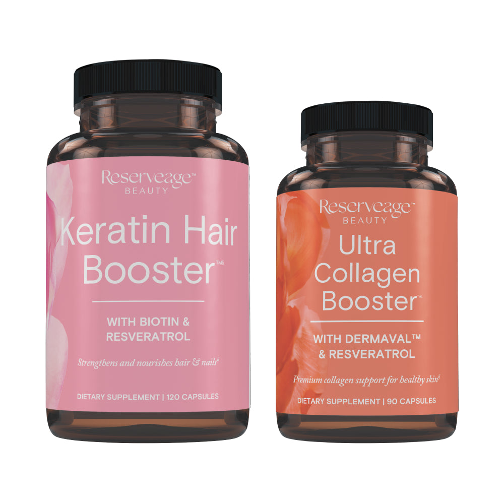 Reserveage- Keratin booster caps 120ct and Ult collagen booster caps 90