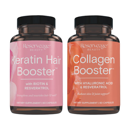 Reserveage- Collagen booster caps 60 and Keratin booster caps 60ct