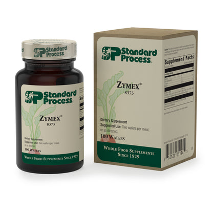 Standard Process Zymex Wafers - Whole Food Digestion and Digestive Health with Lactose, Date, Spanish Moss, Beet Root, Wheat Germ and Whey - Vegetarian - 100 Wafers