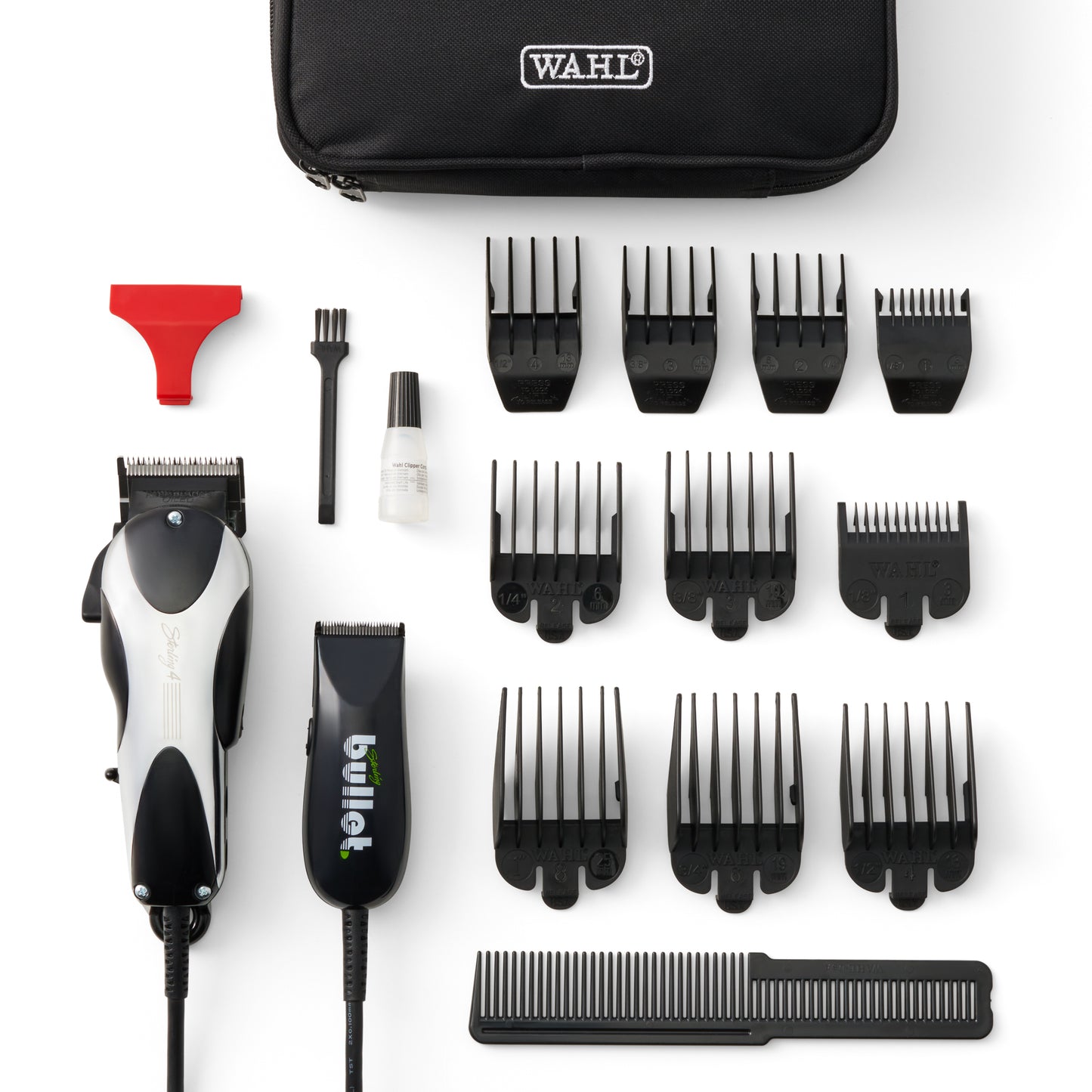 Wahl Professional - Sterling 4 Clipper and Bullet Trimmer Combo - Professional-Quality Electric Hair Tools - Silver