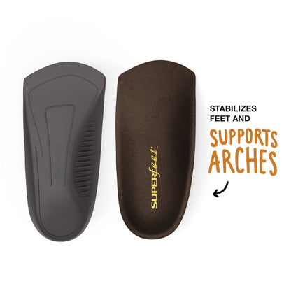 Superfeet EASYFIT Comfort Orthotic Inserts, For Dress Shoes, Java, 9.5-11, Men