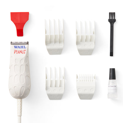 Wahl Professional - Peanut - Professional Beard Trimmer and Hair Clipper Kit - Adjustable Hair Cutting Tool with 4 Guide Combs - White