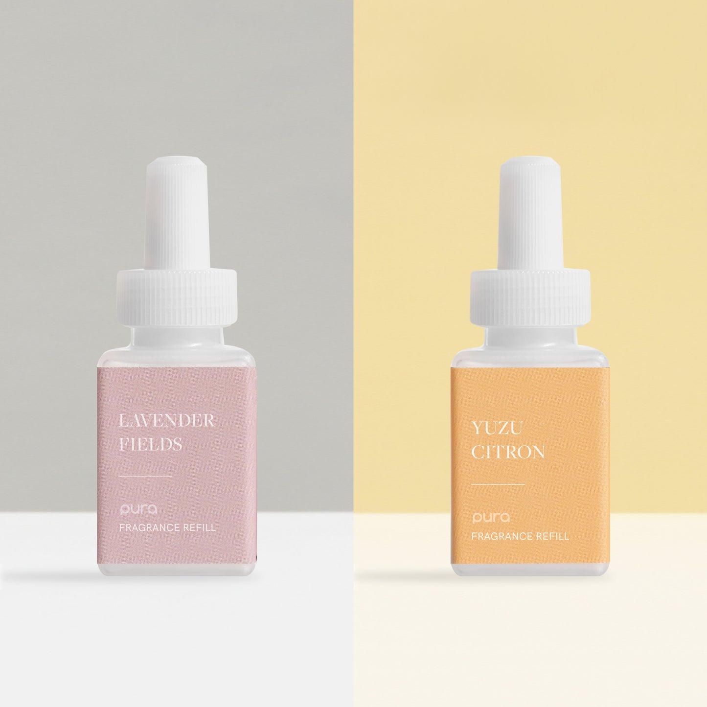 Pura Smart Fragrance Diffuser Device Set - Home Scent Diffuser with Pura Refills - 1 Fragrance Diffuser, 1 Yuzu Citron, 1 Simply Lavender
