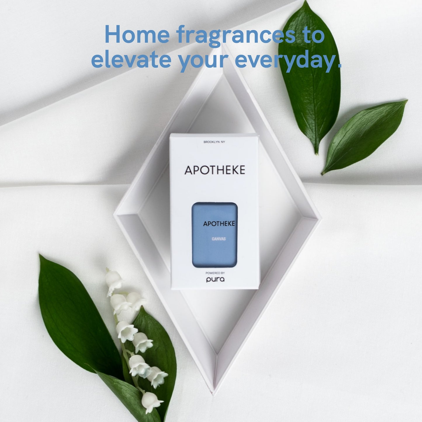 Pura and Apotheke - Fragrance for Smart Home Air Diffusers - Room Freshener - Aromatherapy Scents for Bedrooms & Living Rooms - Odor Eliminator - 2 Pack - Canvas