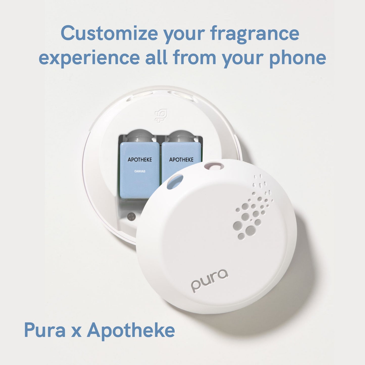Pura and Apotheke - Fragrance for Smart Home Air Diffusers - Room Freshener - Aromatherapy Scents for Bedrooms & Living Rooms - Odor Eliminator - 2 Pack - Canvas