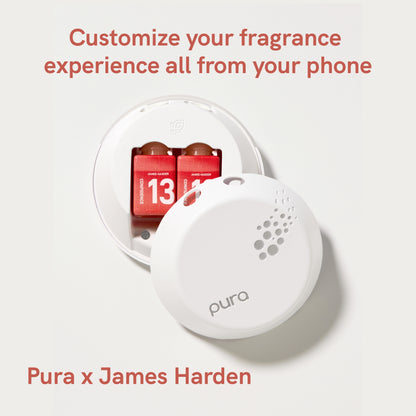 Pura and James Harden - Fragrance for Smart Home Air Diffusers - Room Freshener - Aromatherapy Scents for Bedrooms & Living Rooms - Odor Eliminator - 2 Pack - 13-Confidence
